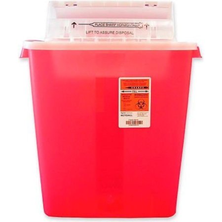COVIDIEN Covidien 3-Gallon SharpStar„¢ In-Room„¢ Sharps Container, Transparent Red CVDS3GR100537